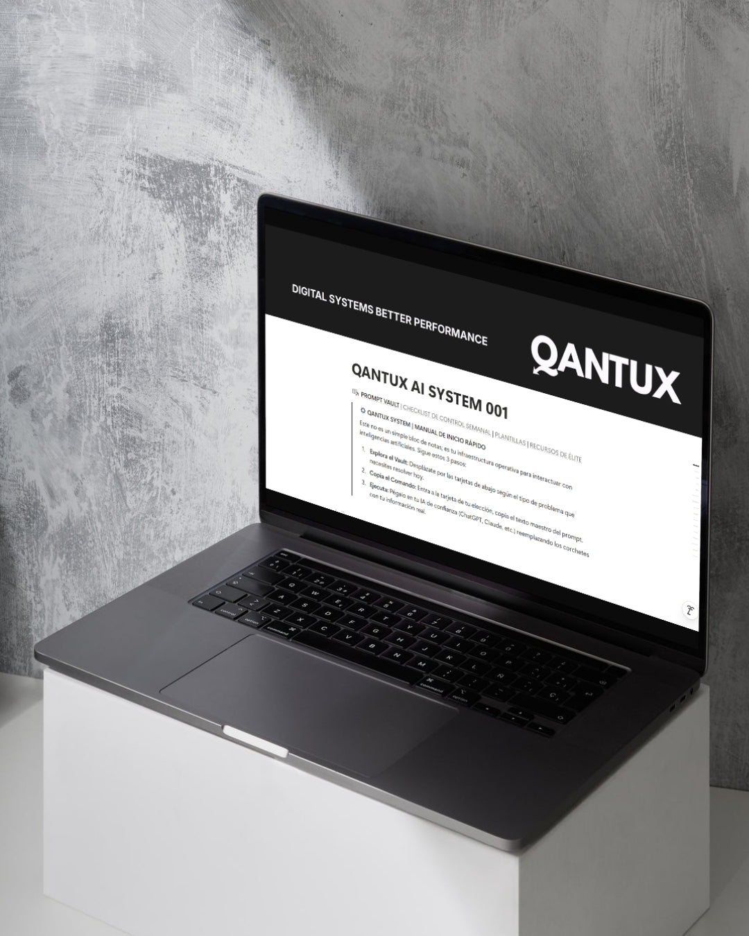 QANTUX SYSTEM 001 – Productividad con IA